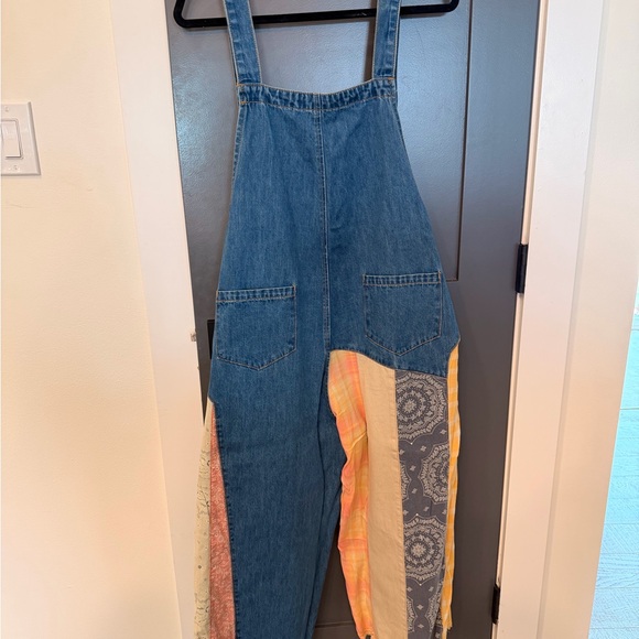 Three Bird Nest Blue Denim Overalls - Picture 2 of 11